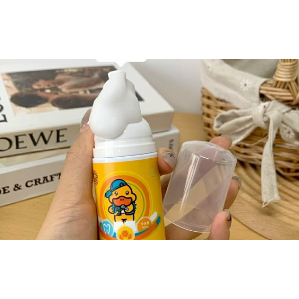 Набір дитяча зубна щітка - капа + зубна паста-мус "Duck", 2 - 12 років, жовта Набір дитяча зубна щітка - капа + зубна паста-мус "Duck", 2 - 12 років, жовта