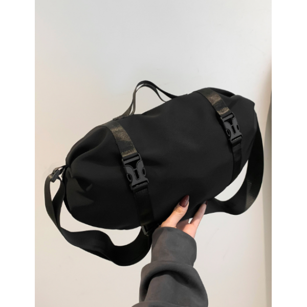 Сумка женская спортивная, сумка спортивная через плечо, черная, 45х21х13 см