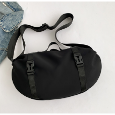 Сумка жіноча спортивна, сумка спортивна через плече, чорна, 45х21х13 см