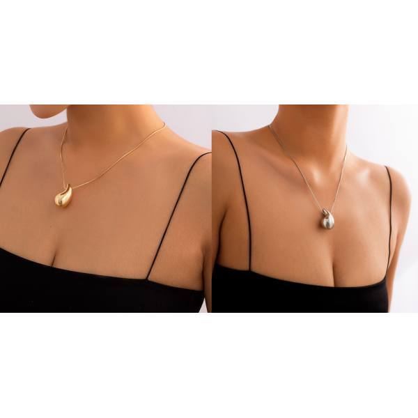 Ланцюжок на шию "Perfect Gloss", золото, срібло, 45 см