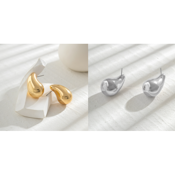 Сережки у формі краплі "Perfect Gloss", різні кольори Сережки у формі краплі "Perfect Gloss", різні кольори