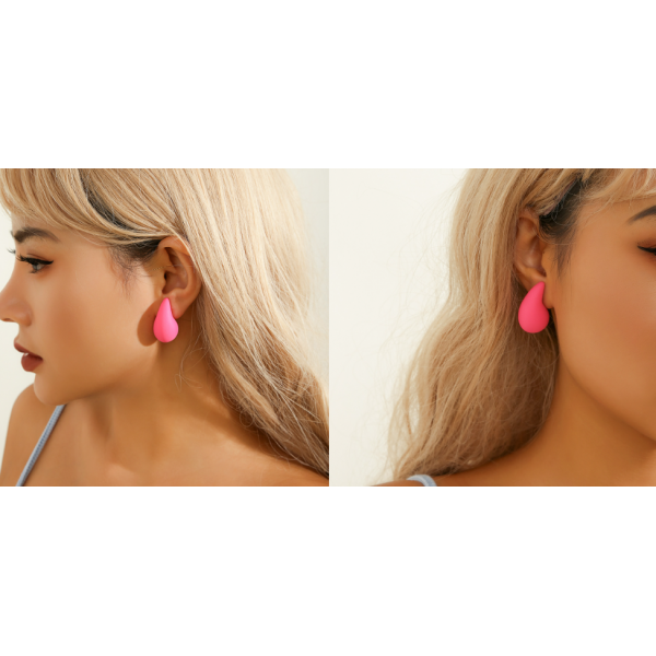 Сережки у формі краплі "Perfect Gloss", різні кольори Сережки у формі краплі "Perfect Gloss", різні кольори