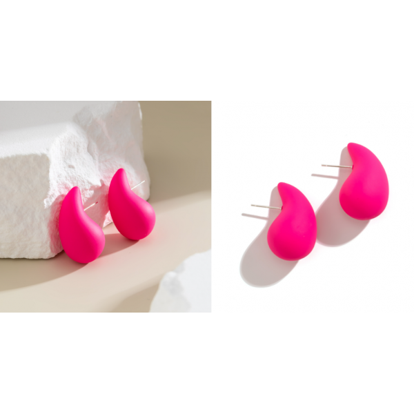 Сережки у формі краплі "Perfect Gloss", різні кольори Сережки у формі краплі "Perfect Gloss", різні кольори