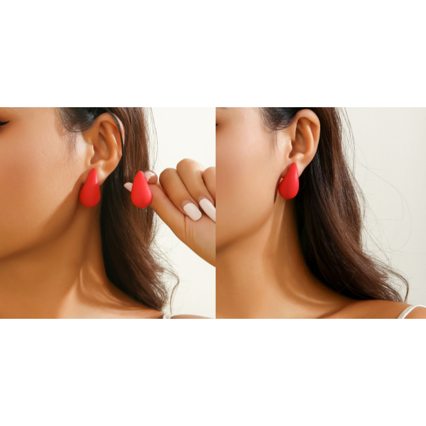 Сережки у формі краплі "Perfect Gloss", різні кольори Сережки у формі краплі "Perfect Gloss", різні кольори