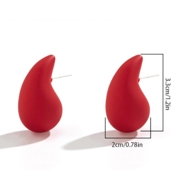 Сережки у формі краплі "Perfect Gloss", різні кольори Сережки у формі краплі "Perfect Gloss", різні кольори