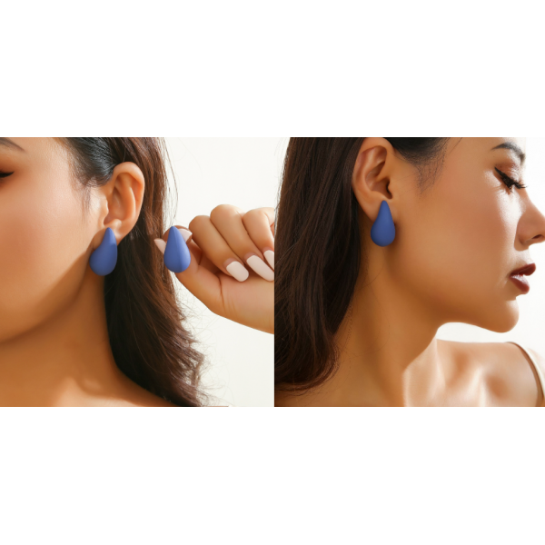 Сережки у формі краплі "Perfect Gloss", різні кольори Сережки у формі краплі "Perfect Gloss", різні кольори