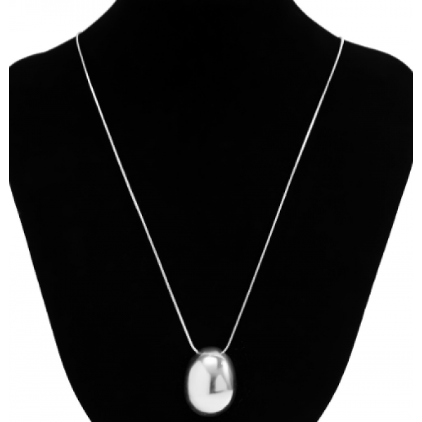 Ланцюжок на шию "Perfect Gloss" у вигляді краплі, золото, срібло, 70 см