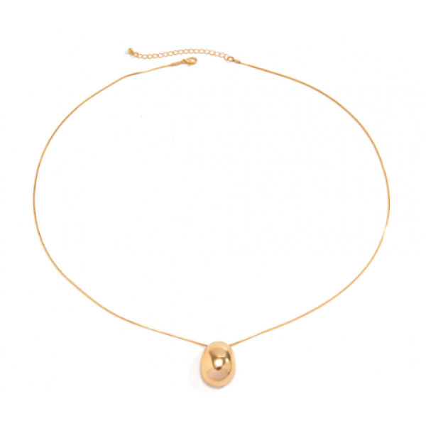 Ланцюжок на шию "Perfect Gloss" у вигляді краплі, золото, срібло, 70 см