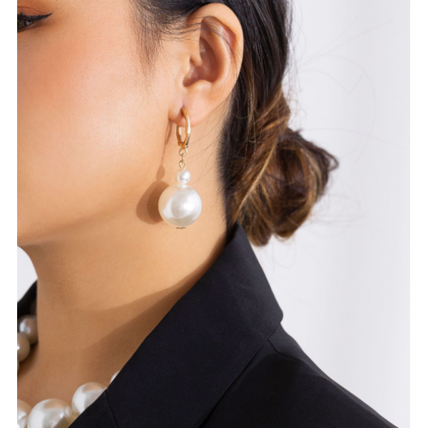 Набір: ланцюжок + браслет + сережки з перлами, 1 шт Набір: ланцюжок + браслет + сережки з перлами, 1 шт