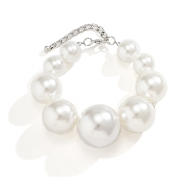 Набір: ланцюжок + браслет + сережки з перлами, 1 шт Набір: ланцюжок + браслет + сережки з перлами, 1 шт