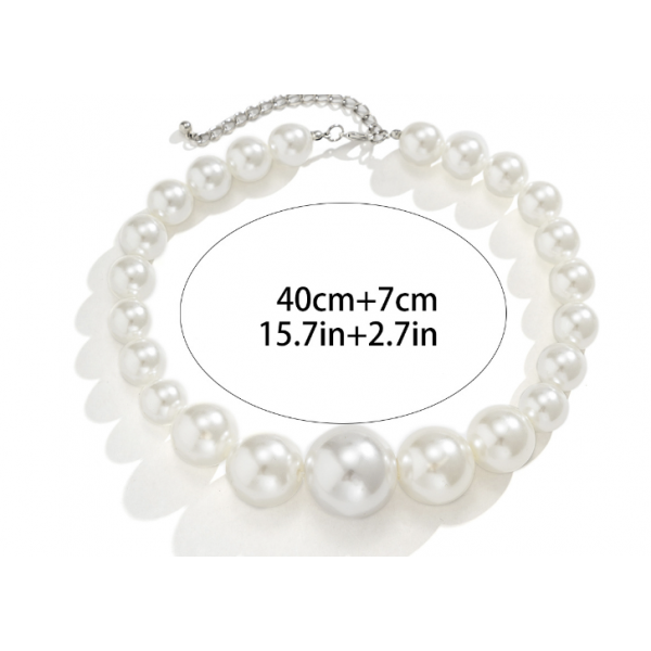 Набір: ланцюжок + браслет + сережки з перлами, 1 шт Набір: ланцюжок + браслет + сережки з перлами, 1 шт