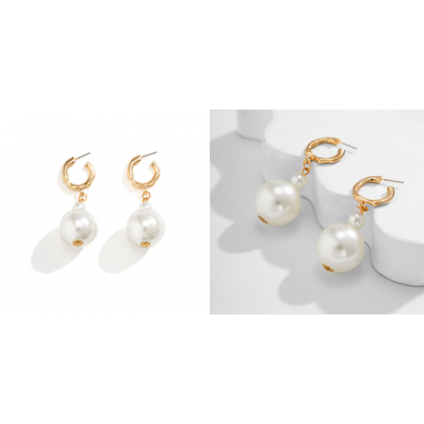 Набір: ланцюжок + браслет + сережки з перлами, 1 шт Набір: ланцюжок + браслет + сережки з перлами, 1 шт