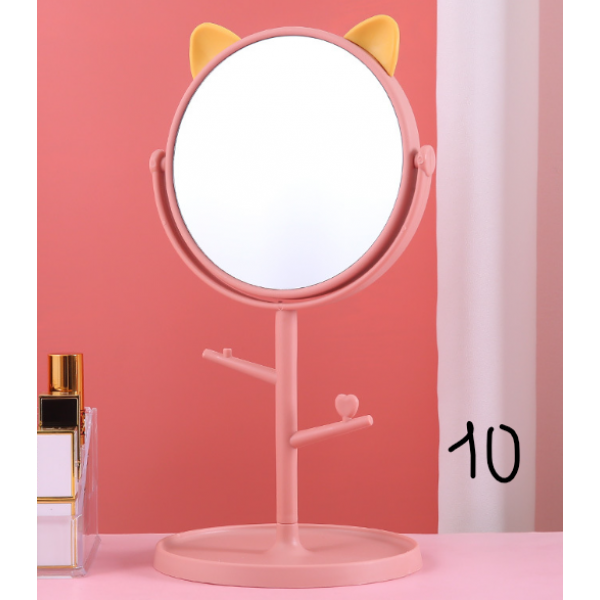 Дзеркало косметичне, на підставці з вушками