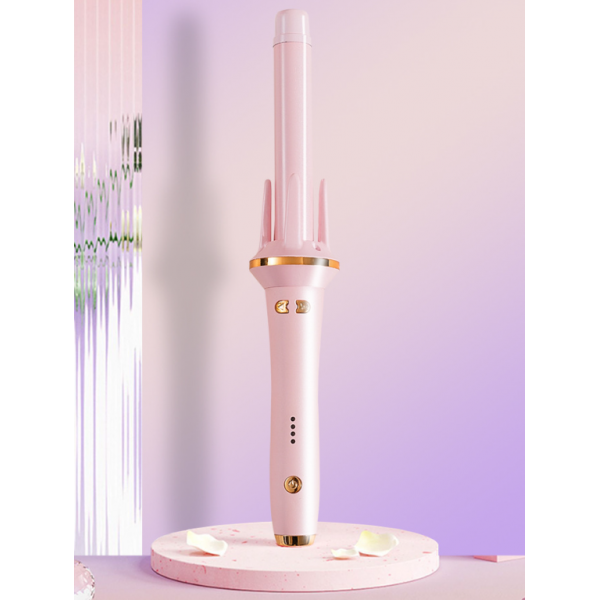 Плойка для волосся, стайлер для завивки локонів, рожевий, діаметр 25 мм