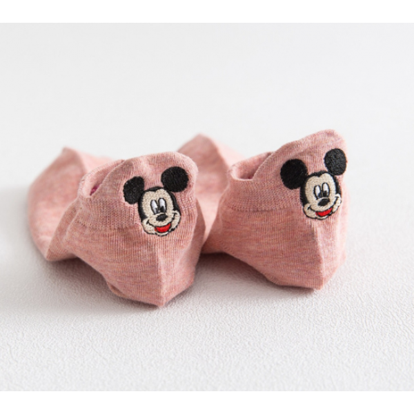 Шкарпетки бавовняні однотонні базові, "Mickey" шкарпетки з міккі маусом, розмір 36-39, 1 пара