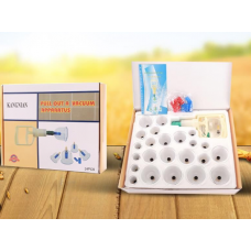 Банки вакуумні, банки масажні антицелюлітні з насосом, набір 24 шт