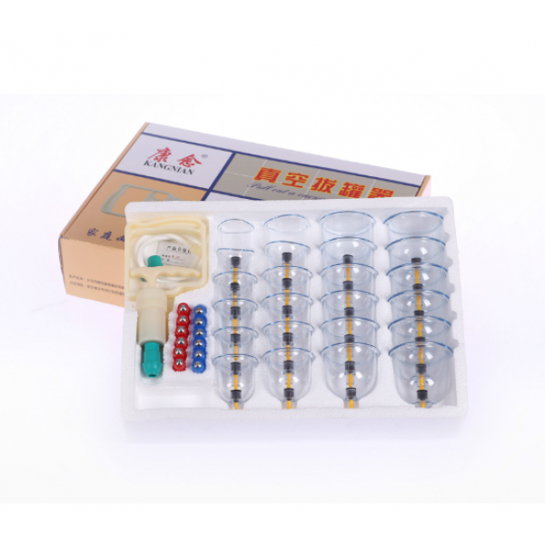 Банки вакуумні масажні антицелюлітні з насосом, набір 24 шт