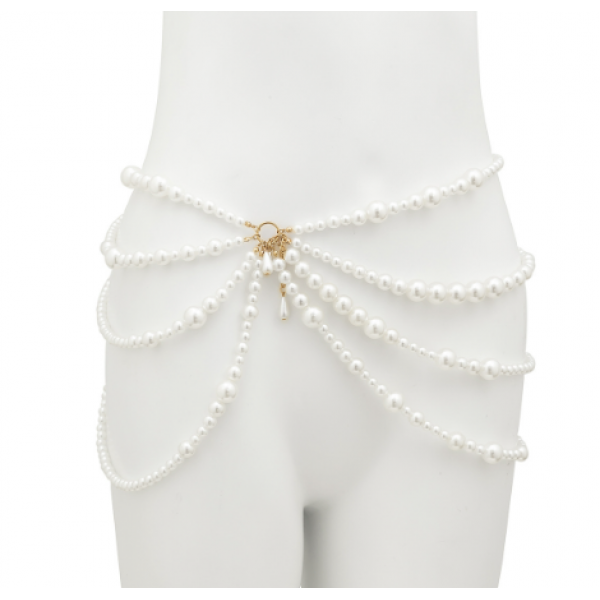 Ланцюжок на талію "Pearl Stars", з перлами, золото Ланцюжок на талію "Pearl Stars", з перлами, золото