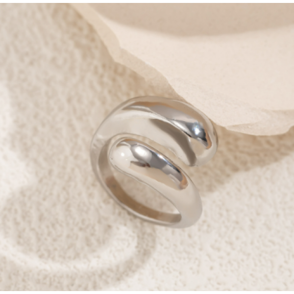 Набір каблучок "Elegant", каблучки 3 шт, срібло