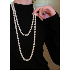 Ланцюжок на шию "Queens", з перлами, 81 см