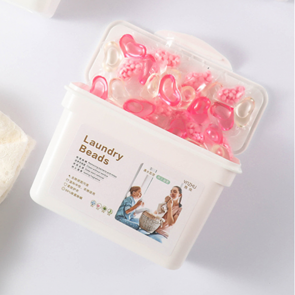 Гелеві капсули для прання "Triple Heart", 3 в 1, з ароматом вишні, 30 шт