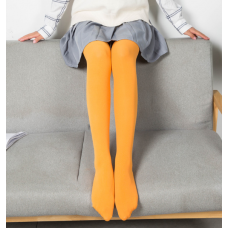 Колготи жіночі яскраві, кольорові жіночі колготки, яскраво-оранжеві, 100 Den, S - L