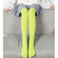 Колготи жіночі яскраві, кольорові жіночі колготки, салатові, 100 Den, S - L