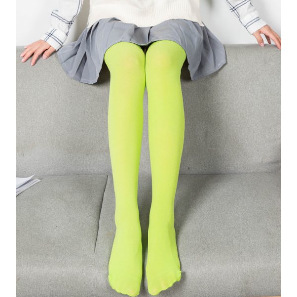 Колготи жіночі яскраві, кольорові жіночі колготки, салатові, 100 Den, S - L