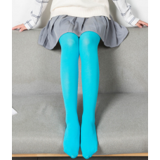 Колготи жіночі яскраві, кольорові жіночі колготки, блакитні, 100 Den, S - L