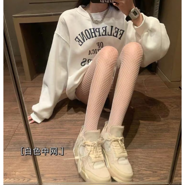 Колготи в середню сітку, чорні колготи в сіточку, 1 шт 