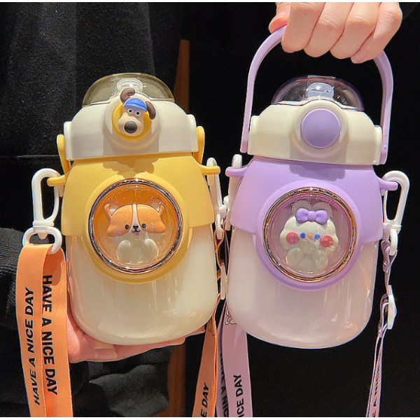 Пляшка для води, дитяча пляшка для води, різні кольори, 820 мл