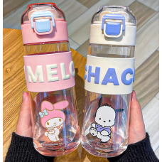 Пляшка для води дитяча, пластикова пляшка для води, різні кольори, 620 мл