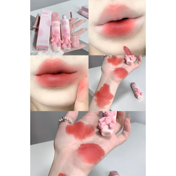 Помада матовая для губ Gege bear Tender Lip Glaze, 4 цвета, 2,5 г Помада матовая для губ Gege bear Tender Lip Glaze, 4 цвета, 2,5 г