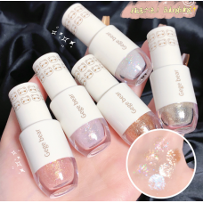 Тіні для повік з блискітками Gege BearGe Sparkling Liquid Eyeshadow, 5 кольорів, 4 г