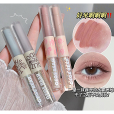 Тіні для очей двосторонні Gege Bear Flash Eyeshadow, матові тіні з блискітками