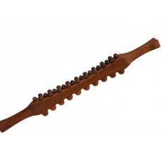 Скребок ГуаШа, буковая палка массажер для ГуаШа, аккупунктурная палка для массажа, 38 массажных точек,  58 см