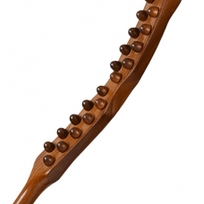 Шкребок Гуаша, букова палиця, масажер для Гуаша, акупунктурна палиця для масажу, 20 масажних точок,  58 см