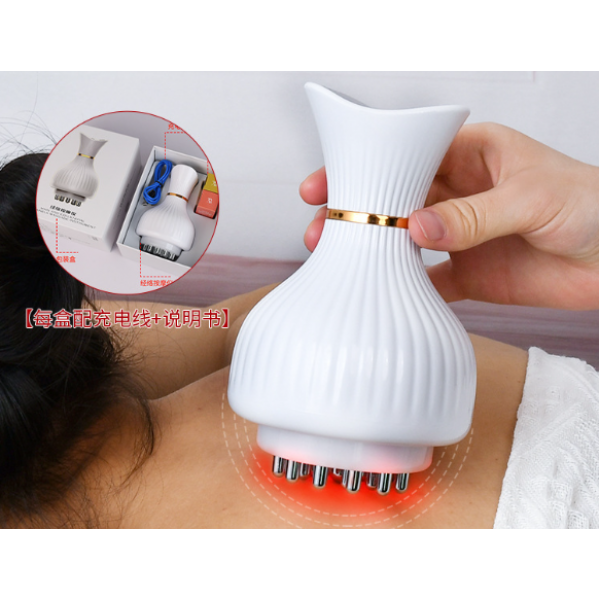 Вакуумний масажер для тіла, антицелюлітний лімфодренажний електричний масажер, білий