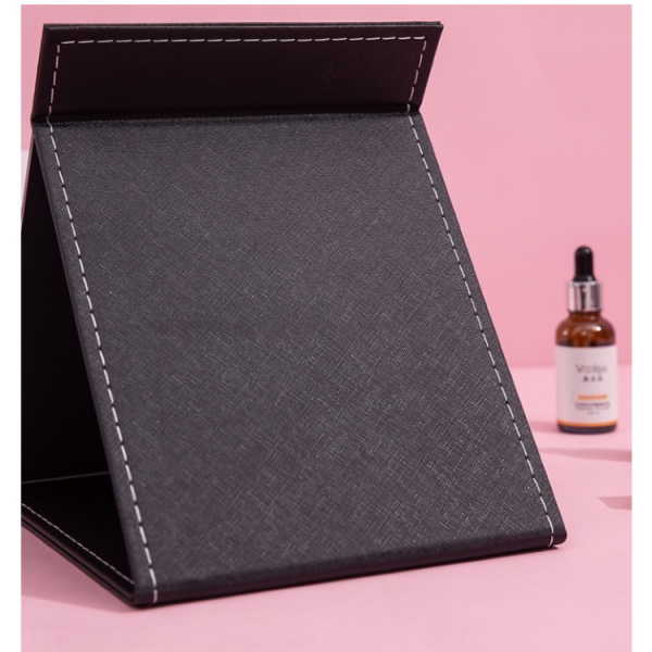 Дзеркало косметичне, сіре, 21х15 см	