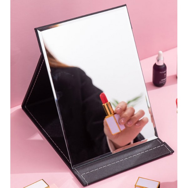 Дзеркало косметичне, складне, 3 кольори, 25х18 см