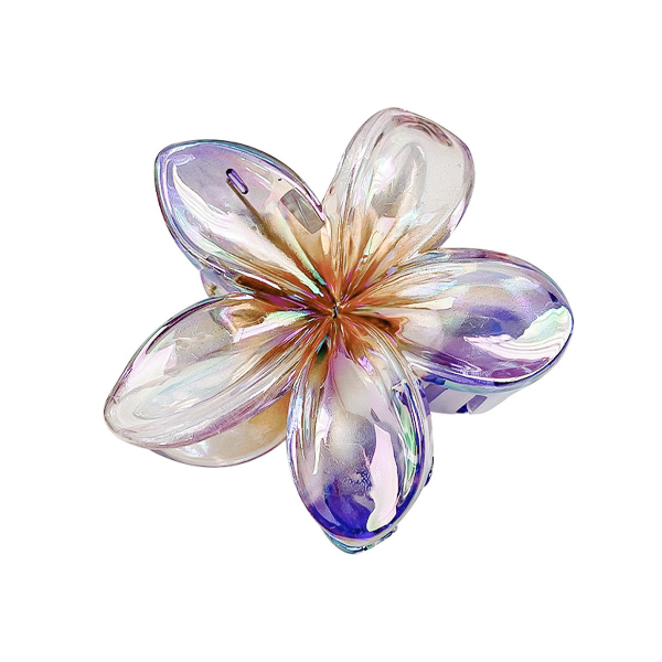 Затискач для волосся "Shiny Flower", 6 кольорів, 7х8 см