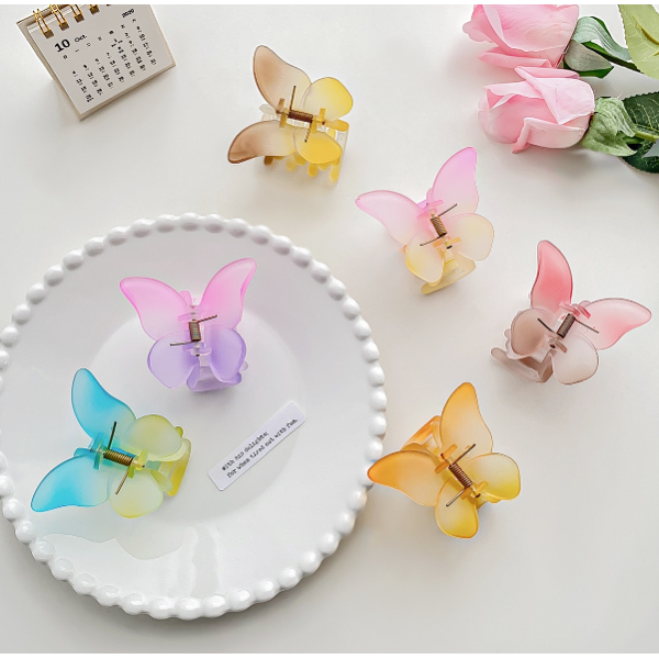 Затискач для волосся "Gradient", 6 кольорів, 5.5х6.6 см