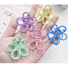 Затискач для волосся "Different Flower", 4 кольори, 3,6х4 см