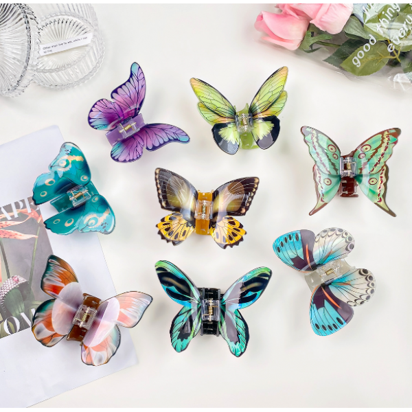 Затискач для волосся "Super Butterfly", 5 видів