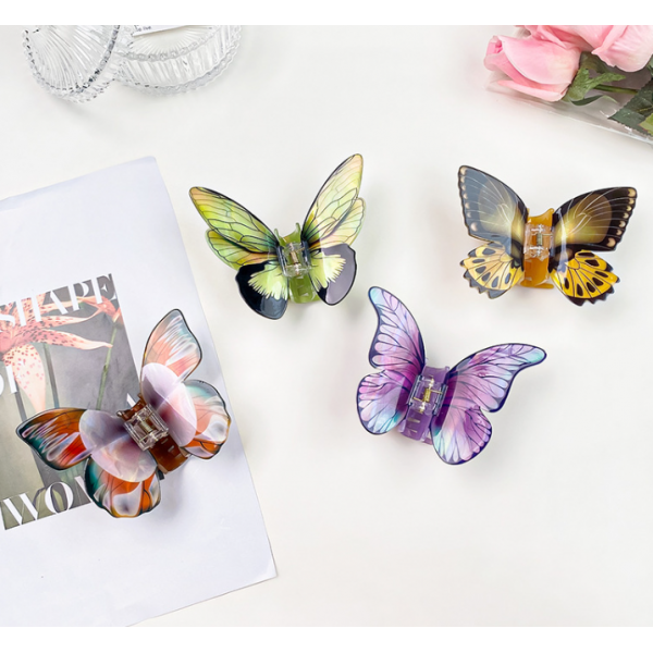 Затискач для волосся "Super Butterfly", 5 видів