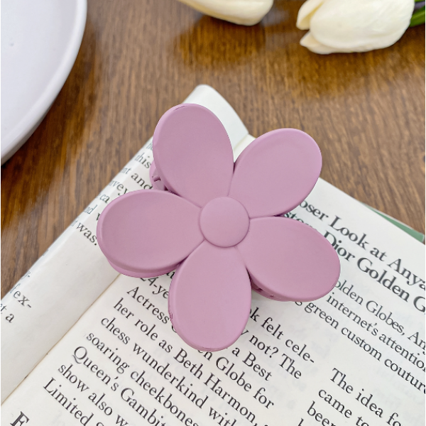 Затискач для волосся "Spring Flower", 7 кольорів, 6,2 см