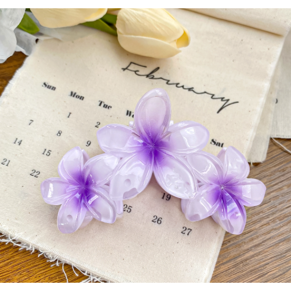 Затискач для волосся "Crystal Flower", 6 кольорів, 10х5.5 см