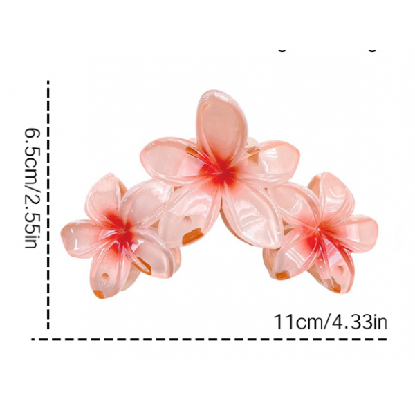 Затискач для волосся "Crystal Flower", 6 кольорів, 10х5.5 см