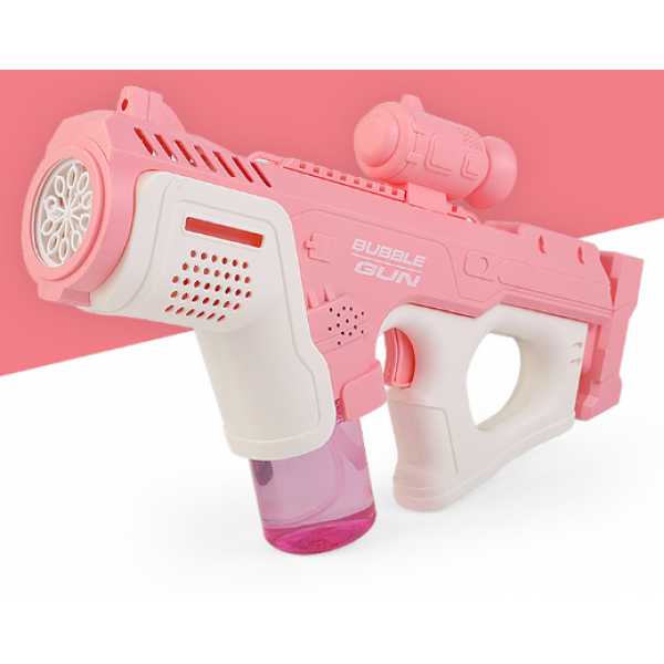 Пистолет пузырьковый Douyin Bubble Gun, детский генератор мыльных пузырей, 10 отверстий, 2 цвета
