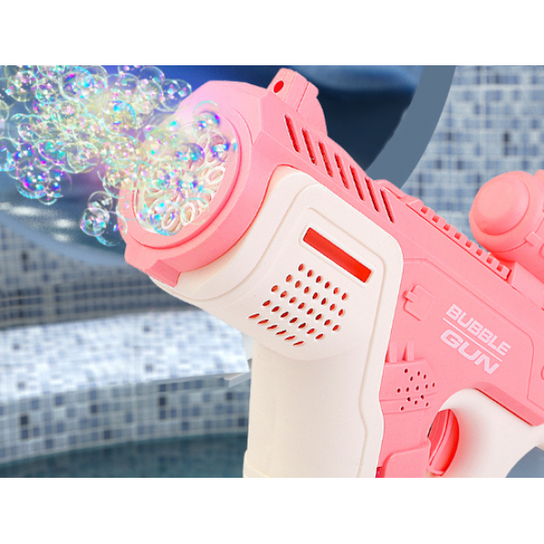 Пистолет пузырьковый Douyin Bubble Gun, детский генератор мыльных пузырей, 10 отверстий, 2 цвета
